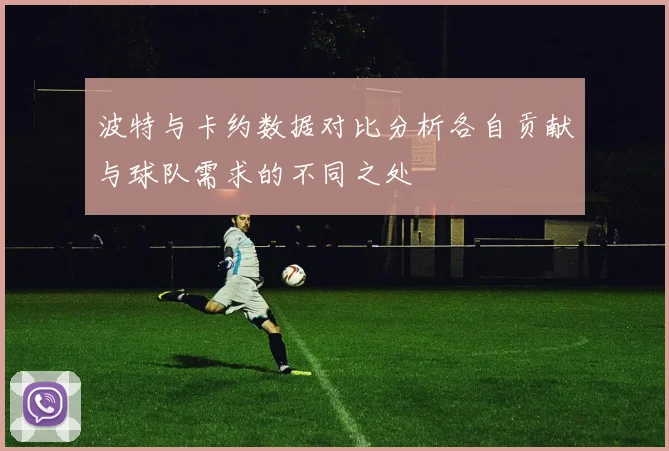 波特与卡约数据对比分析各自贡献与球队需求的不同之处
